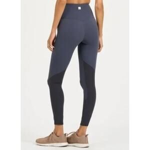 Vuori Women’s Colorblock Leggings Blue/Gray Lg Yoga Pants Athletic Activewear